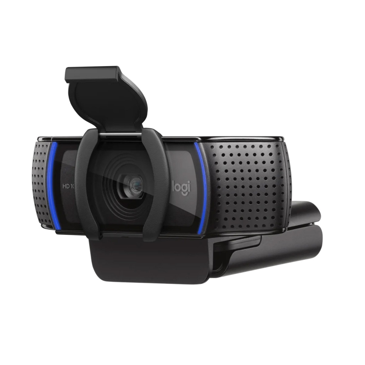 Logitech C920s side view closed